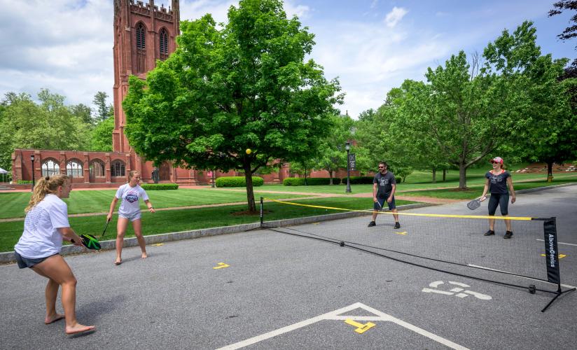 Pickleball game on Rectory Road