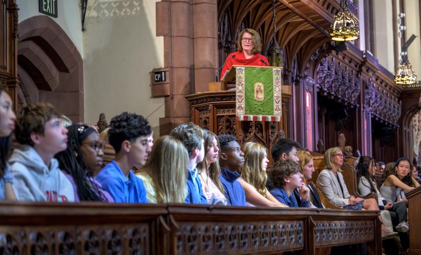 Rector Giles speaks at Fall Convocation 2024