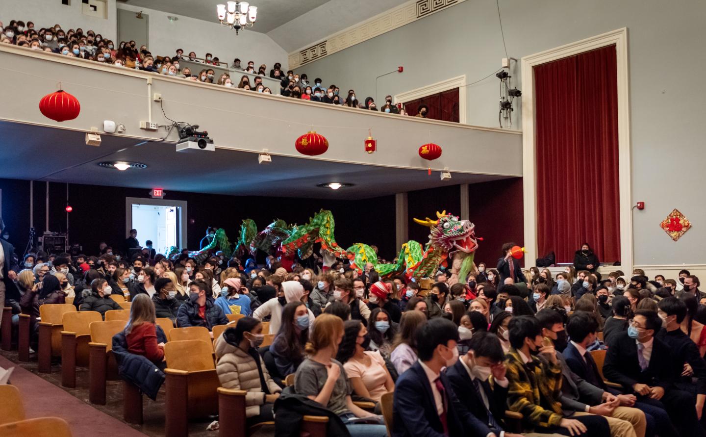 Dragon entering during Lunar New Year Celebration