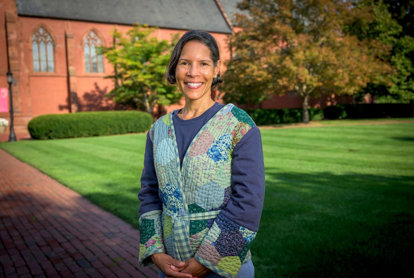 Bethany Dickerson Wynder in front of the Chapel